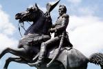 Andrew Jackson Memorial, statue, salute, CONV04P03_12