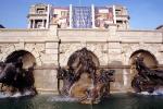 Statue, Statuary, Sculpture, Water Fountain, Library of Congress, Neptune