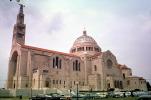 Basilica of the National Shrine Catholic Church, building, dome, Cars, automobile, vehicles, 1950s, CONV04P09_01