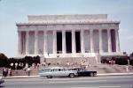 Lincoln Memorial, cars, automobile, vehicles, July 1965, 1960s