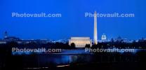 Washington DC Monuments Panorama, Potomac River, CONV05P01_07B