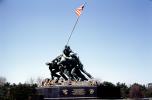 Iwo Jima Memorial, USMC Statue, Statuary, Sculpture, Exterior, Outdoors, Outside, art, artform, CONV05P05_19