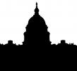 United States Capitol Building silhouette, CONV05P10_11M