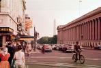 Cars, buildings, Crosswalk, Stores, 1950s, CONV05P11_15