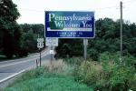 State Border, US highway-30, Pennsylvania Welcomes You, COPV01P03_16