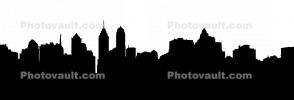 Philadelphia Cityscape silhouette, logo, shape, COPV01P12_14M