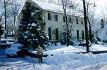 Snow, Cold, Ice, Icy, Snowy, Winter, home, house, single family dwelling unit, chimney, residence, Cars, automobile, vehicles, 1950s, COPV01P15_04
