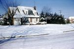 Icy Home, House, Single Family Dwelling Unit, Snow, Havertown, 1955, 1950s, COPV02P08_03