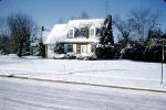 Icy Home, House, Single Family Dwelling Unit, Snow, Havertown, 1955, 1950s, COPV02P08_04