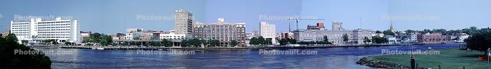 Cape Fear River, Riverfront, Downtown, Wilmington, North Carolina, Panorama, CORV01P04_16B
