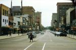 Raleigh, Cars, automobile, vehicles, buildings, crosswalk, 1950s