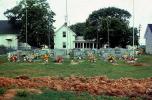 Graves on Tangiers Island, Cemetary, July 1974, 1970s