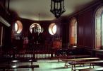 Court inside the Capitol, interior, benches, chandelier, courtroom, fancy, empty room