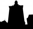 City Hall Silhouette, Downtown Oakland, logo, shape, CSBD01_015M