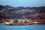 Port of Oakland, Docks, Cranes, Hills