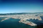 Docks, Port of Oakland, Harbor, piers, Mount Diablo, CSBV01P05_10