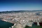 Docks, Port of Oakland, Harbor, piers, Mount Diablo, CSBV01P05_12