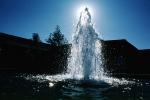 Sun, Water Fountain, aquatics, Pond, Pool, Buildings, Sunnyvale, Silicon Valley, October 1985, CSBV02P03_17