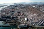 Docks, Cranes, Parked Cars, Port of Oakland, Truck Distribution Center, CSBV02P07_18