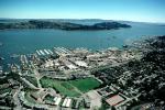Sausalito, Belvedere, Docks, Richardson Bay, harbor, houseboats, east bay hills, CSBV04P15_07