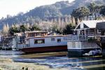 Sausalito Houseboats, on a low tide