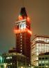 Oakland Tribune Tower, building, highrise, Twilight, Dusk, Dawn, CSBV05P13_17C