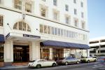 The Leamington Hotel, entrance, cars, building, 1980s, CSBV05P14_17