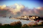 Dock, Pier, Fog, Sausalito