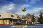 Wasco, Kern County, outdoor clock, outside, exterior, building, roman numerals, CSCD01_142