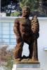 COS (College of the Sequoias), Sequoia Tree Giant Man Statue, wood, Visalia, Tulare County, CSCD01_229