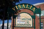 Welcome to Downtown Visalia Sign, CSCD02_221