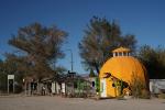 Giant Orange Fruit Building, Roadside Attraction, Lone Pine, Inyo County, CSCD03_089