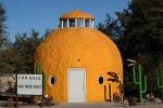 Giant Orange Fruit Building, Roadside Attraction, Lone Pine, Inyo County, CSCD03_091