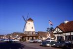 Windmill in Downtown Solvang, Buildings, Cars, July 1968, 1960s, CSCV01P03_03