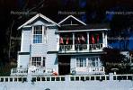 Building, Mansion, Garage Doors, home, house, steps, balcony, flags, 14 February 1988