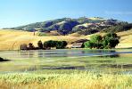 Barn, Lake, Hills, summertime, summer, southern San Benito County, CSCV02P05_09