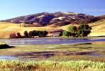 Barn, Lake, Hills, summertime, summer, southern San Benito County, CSCV02P05_11