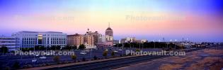 Fresno Skyline, Panorama, Twilight, Dusk, Dawn, CSCV03P12_10