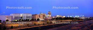 Fresno Skyline, Panorama, Twilight, Dusk, Dawn, CSCV03P12_14