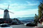 Downtown Windmill, Car, Automobile, Vehicle, Solvang, December 1975, 1970s, CSCV03P12_18