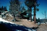 Cabin, Vacation Home, House, Building, trees, hillside, March 1976, CSCV04P05_12