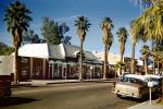 Chevy Belair, car, buildings, shops, trees, March 1958, 1950s, CSCV05P01_04