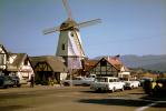 Solvang, Windmill, buildings, Dutch Village, town, 1960s, CSCV05P03_01