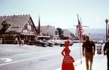 Shops, Stores, Parked Cars, Man, Solvang, June 1971, CSCV05P03_08