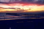 Pacific Ocean, Pier, Waves, Sunset, Sunclipse, Oceanside, CSDV01P11_12