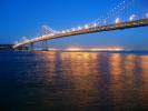 San Francisco Oakland Bay Bridge, Twilight, Dusk, Dawn, CSFD01_079