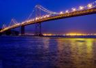 San Francisco Oakland Bay Bridge, Twilight, Dusk, Dawn, CSFD01_080