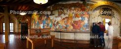 Beach Chalet murals, Beach Chalet, 1000 Great Highway, Ocean Beach, Panorama, Ocean-Beach, building, detail