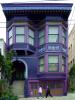 Purple home, house, building, domestic, domicile, residency, Diamond Heights