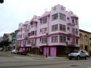 Purple Ornate Architecture, Building, Garage, Car, intersection, CSFD05_054